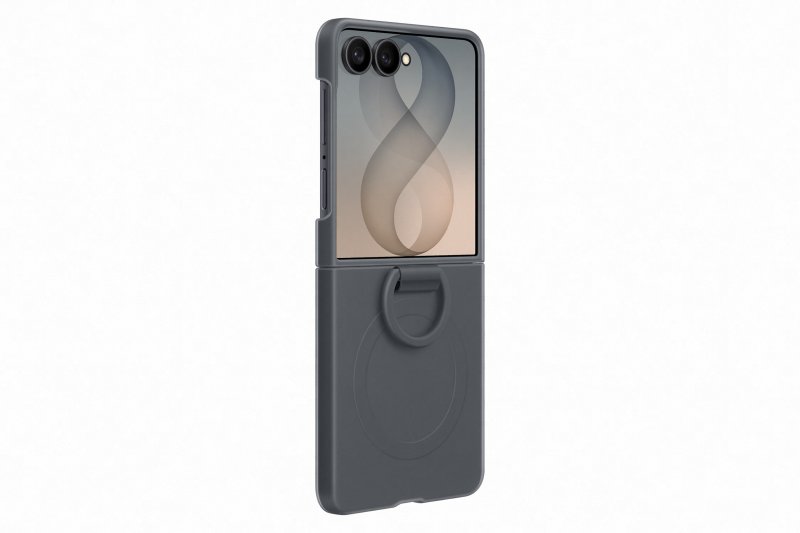Samsung Silikonový magnetický kryt s držákem na prst pro Galaxy Z Flip8, Graphite - obrázek č. 4