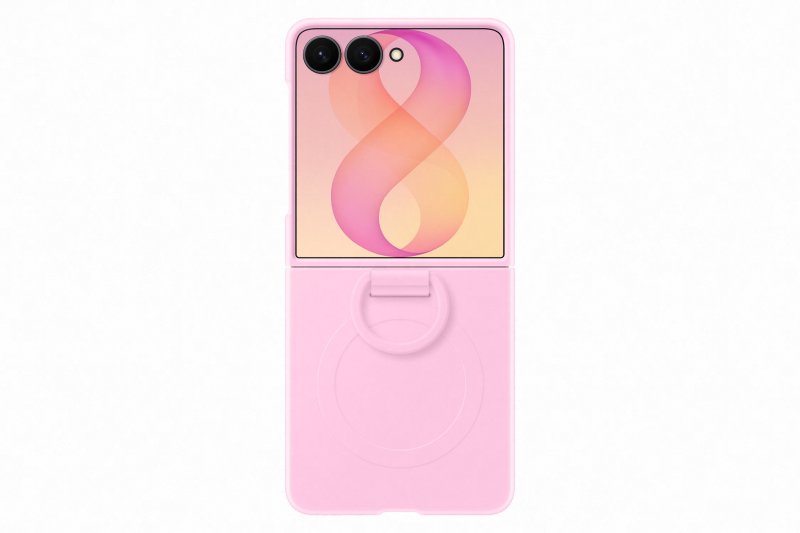 Samsung Silikonový magnetický kryt s držákem na prst pro Galaxy Z Flip8, Pink - obrázek produktu
