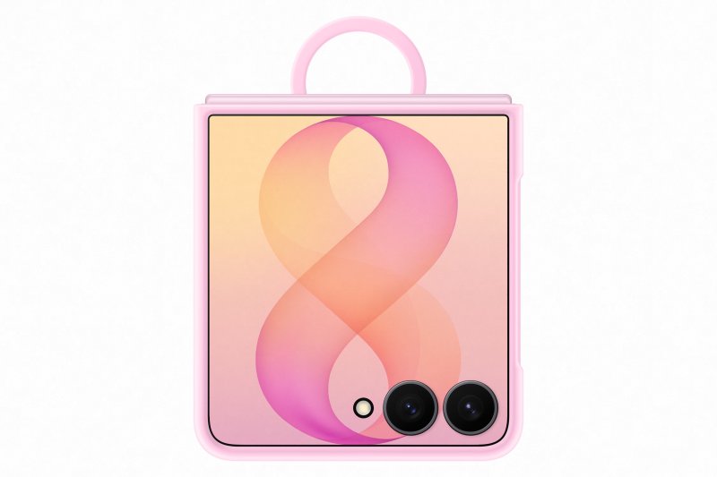 Samsung Silikonový magnetický kryt s držákem na prst pro Galaxy Z Flip8, Pink - obrázek č. 1