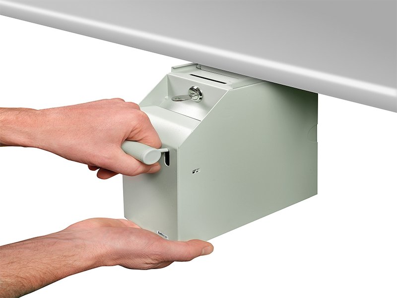 Sejf pro prodejní místa SAFESCAN 4100W, bílý - obrázek č. 3
