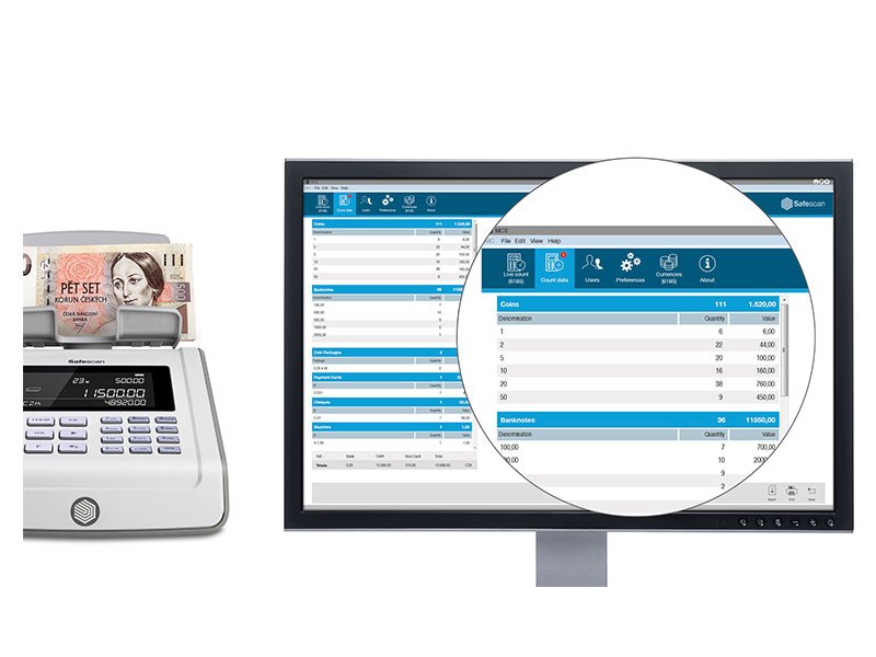 Software SAFESCAN MCS Počítání peněz - obrázek č. 1