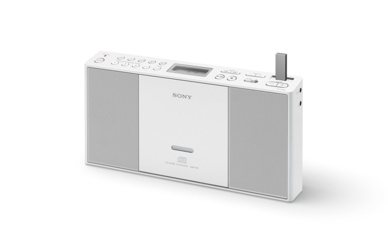 Sony mp3/ CD/ Radio přehrávač ZS-PE60,USB,bílý - obrázek č. 1