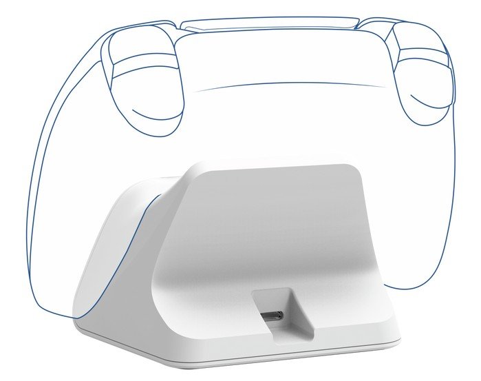 TRUST GXT255W CHARGE STAND PS5 WHITE - bílá - obrázek č. 1