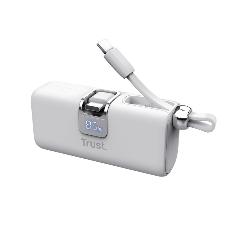 TRUST PACTO 5000 PD POCKET POWERBANK WHT - obrázek č. 1
