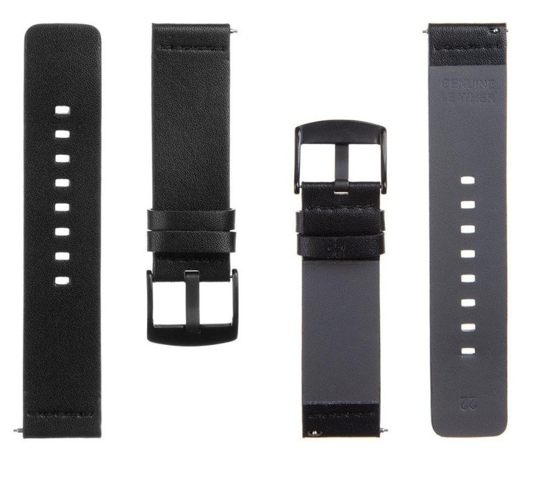 Tactical 307 Kožený Řemínek 22mm Black - obrázek č. 1