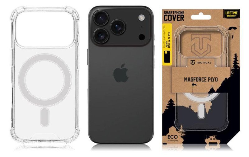 Tactical MagForce Plyo Kryt pro Apple iPhone 17 Pro Transparent - obrázek č. 2