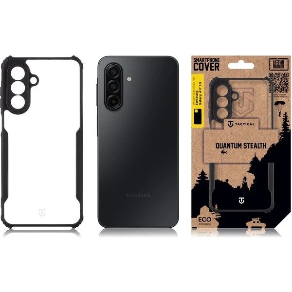 Tactical Quantum Stealth Kryt pro Samsung Galaxy A17 4G / 5G Clear / Black - obrázek č. 2