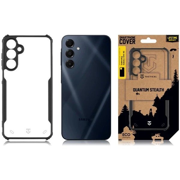 Tactical Quantum Stealth Kryt pro Samsung Galaxy A16 4G / 5G Clear / Black - obrázek č. 1
