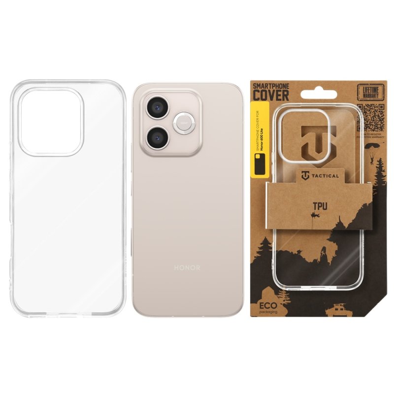 Tactical TPU Kryt pro Honor 600 Lite Transparent - obrázek č. 2