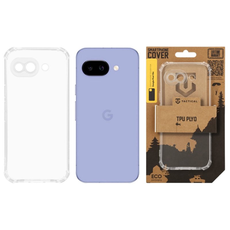 Tactical TPU Plyo Kryt pro Google Pixel 10a Transparent - obrázek č. 2