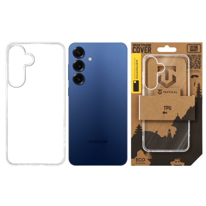 Tactical TPU Kryt pro Samsung Galaxy S26 FE Transparent - obrázek č. 2