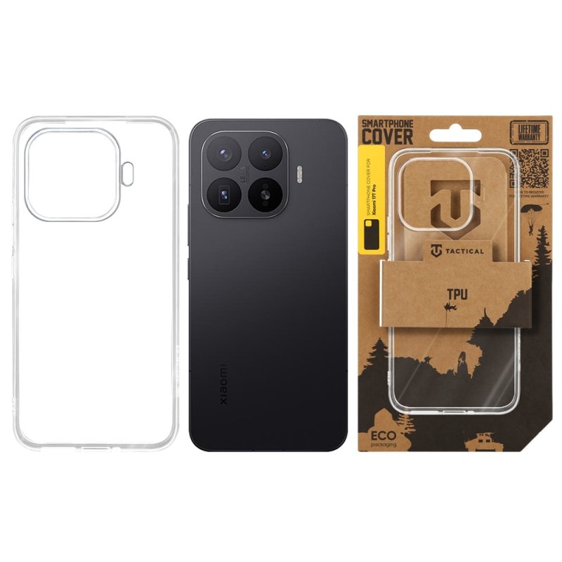 Tactical TPU Kryt pro Xiaomi 17T Pro Transparent - obrázek č. 2