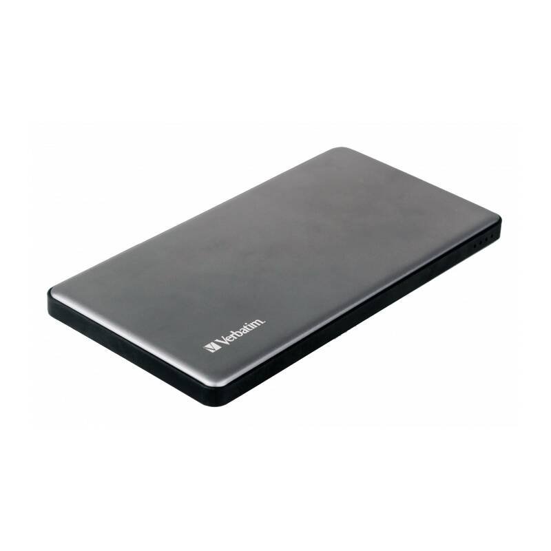Verbatim Dual Powerbank 5000mAh, 2x USB-A, Metal Silver - obrázek produktu