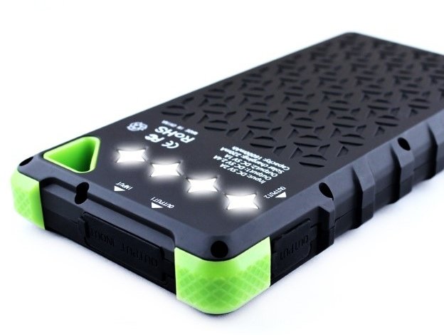 VIKING Solární Outdoor powerbank AKULA II 16000mAh, Červená - obrázek č. 3