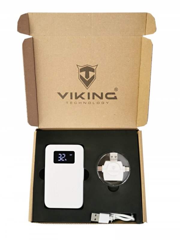 Dárková sada Viking - bílá Powerbanka go10+čtečka paměťových karet 4v1 - obrázek produktu