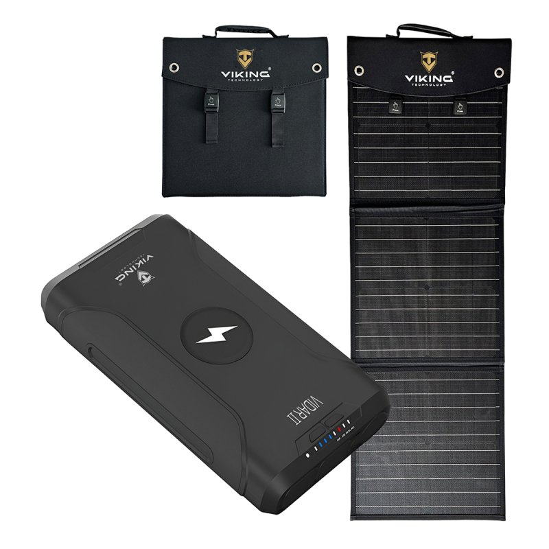 Set powerbanka Viking VIDAR II a solární panel Viking L60 PD - obrázek produktu