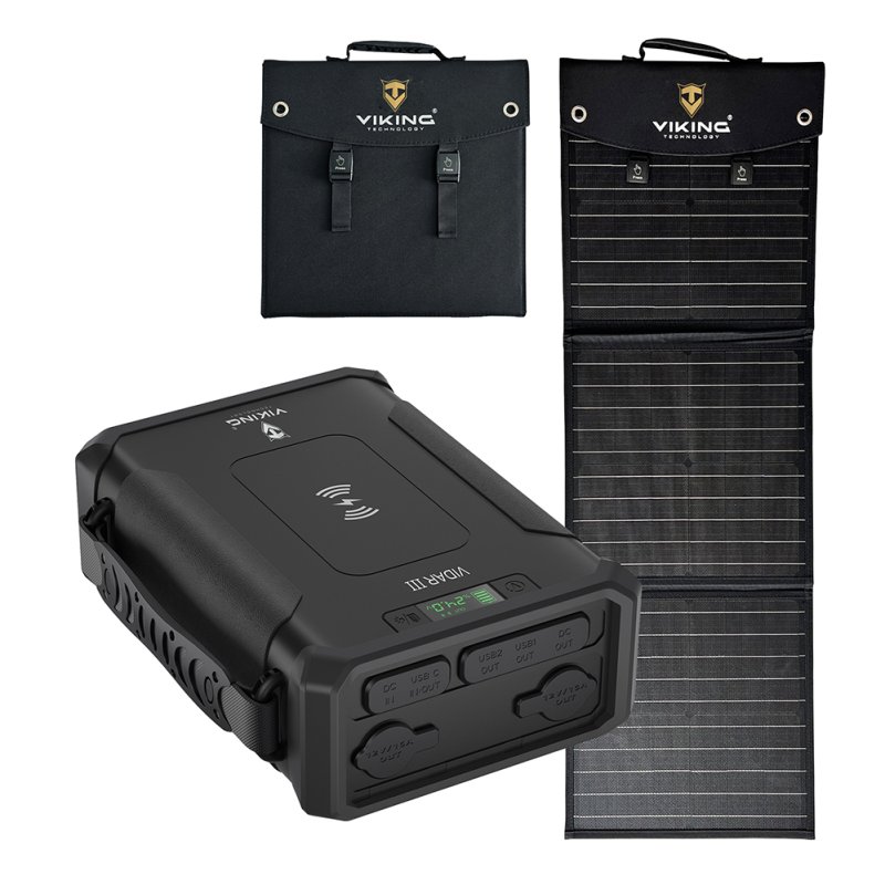 Set powerbanka Viking VIDAR III a solární panel Viking L60 PD - obrázek produktu