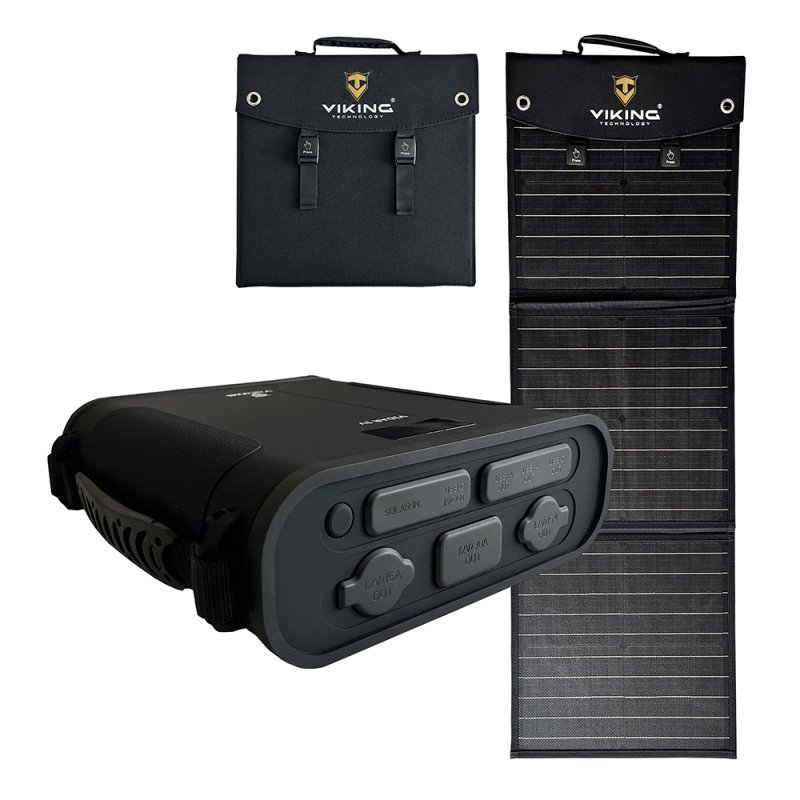 Set powerbanka Viking VIDAR IV a solární panel Viking L60 PD - obrázek produktu