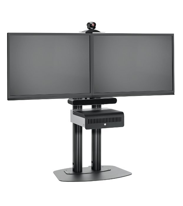 PFF 7030B podstavec TV stojanu Connect-it Floor, pro 2 stojiny, černý - obrázek č. 3