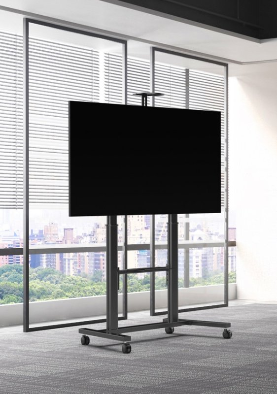 Vogel`s ESSENTIAL T1041 pojízdný stojan pro TV 65-110", 100 kg, 120-170 cm, černý - obrázek č. 6