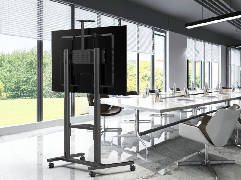 Vogel`s ESSENTIAL T1041 pojízdný stojan pro TV 65-110", 100 kg, 120-170 cm, černý - obrázek č. 5