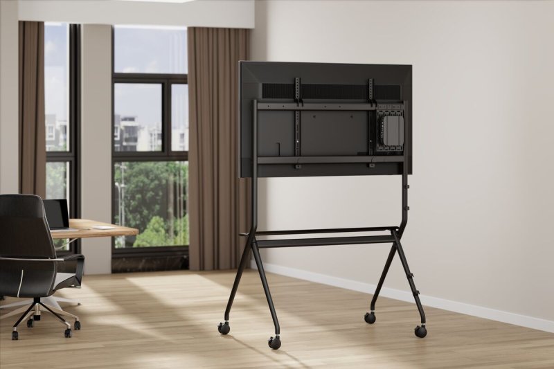 Vogel`s ESSENTIAL T1021 pojízdný stojan pro TV 65-98", 120 kg, výška 154 cm, černý - obrázek č. 7