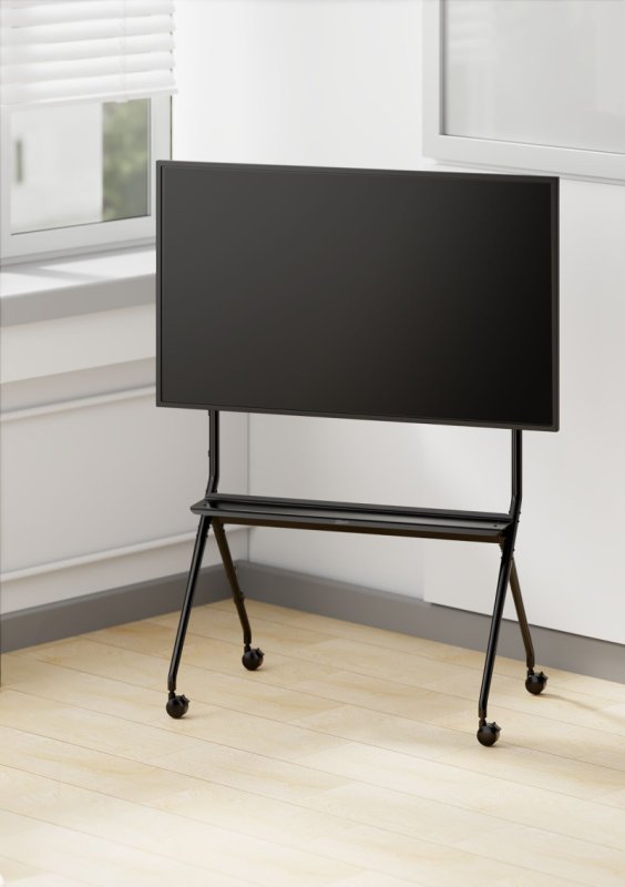 Vogel`s ESSENTIAL T1021 pojízdný stojan pro TV 65-98", 120 kg, výška 154 cm, černý - obrázek č. 6