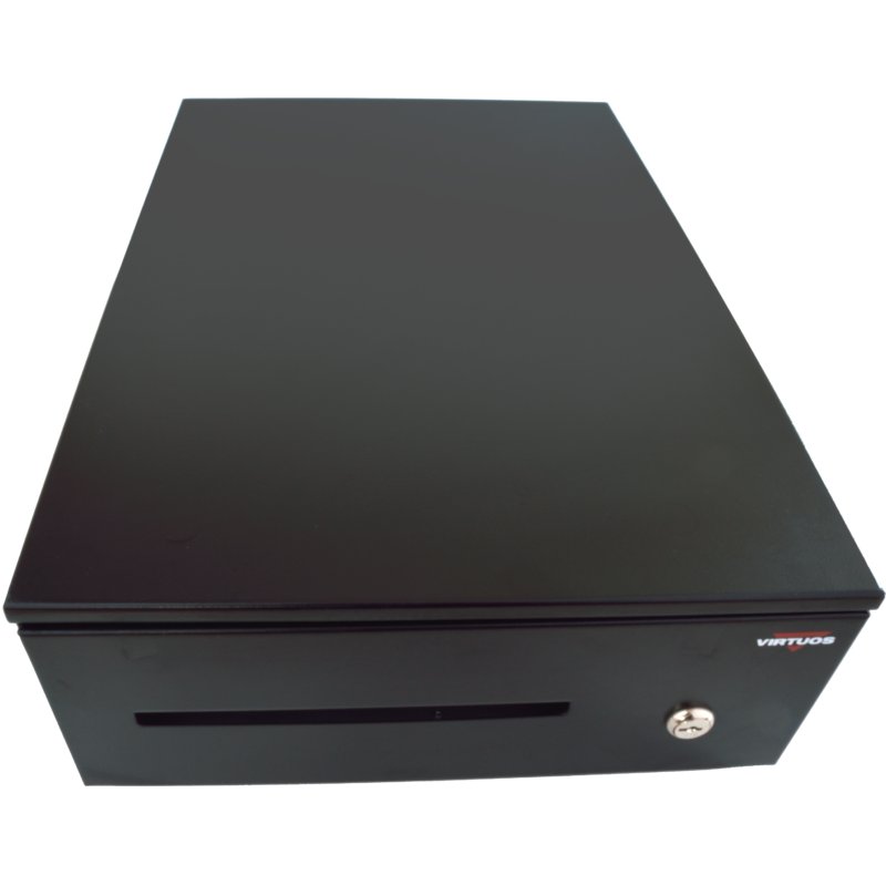 Pokladní zásuvka SK-325C - s kabelem, pořadač 6/ 8, 9-24V, černá - obrázek produktu