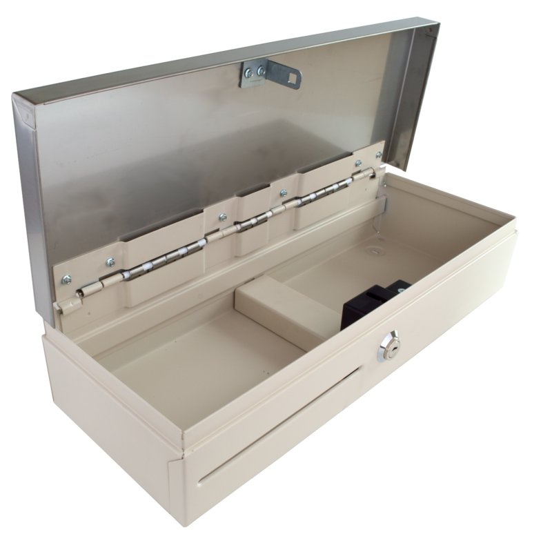 Pokladní zásuvka flip-top FT-460C3 - s kab, bílá - obrázek č. 3