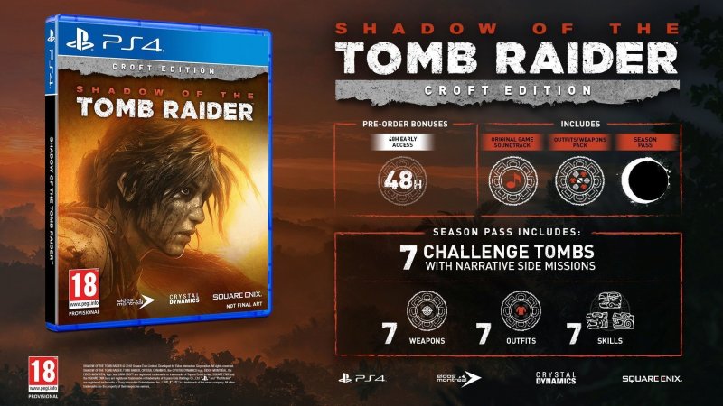 PS4 - Shadow of Tomb Raider Croft Edition - obrázek č. 1