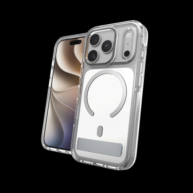 Case Santa Cruz Snap Kickstand Metallic with Camera Button Apple iPhone 18 Pro  /  17 Pro - Silver - obrázek produktu