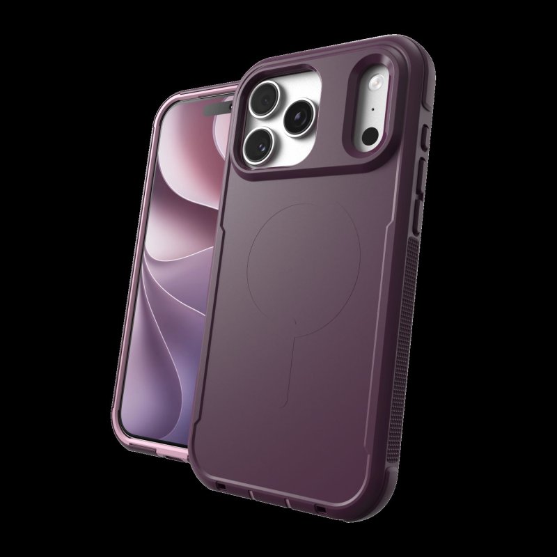 Case Teton Snap with Kickstand and Holster for Apple iPhone 18 Pro  /  17 Pro - Aubergine - obrázek produktu