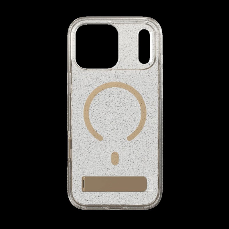 Case Milan Snap with Kickstand for Apple iPhone	18 Pro Max  /  17 Pro Max - Glitter Gold - obrázek č. 1