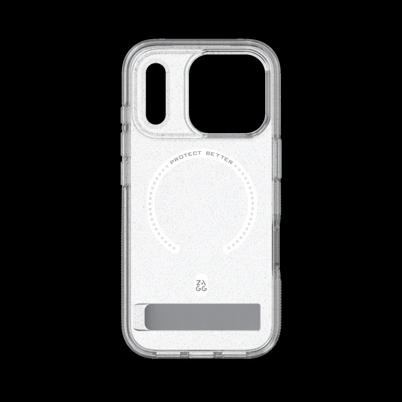Case Milan Snap with Kickstand for Apple iPhone	18 Pro  /  17 Pro - Glitter Silver - obrázek č. 2