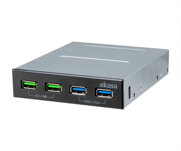 AKASA USB hub 2 x Quick Charge 3.0 + 2 x USB 3.1 - obrázek produktu