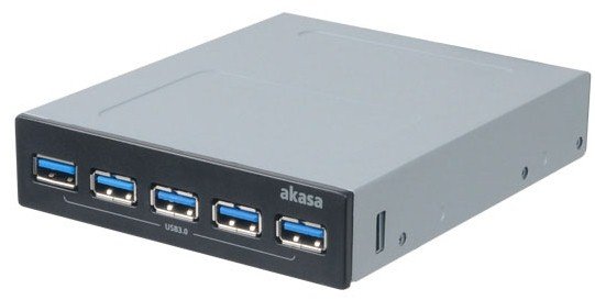 AKASA USB hub USB 3.0 (5x) InterConnect Pro 5S - obrázek produktu