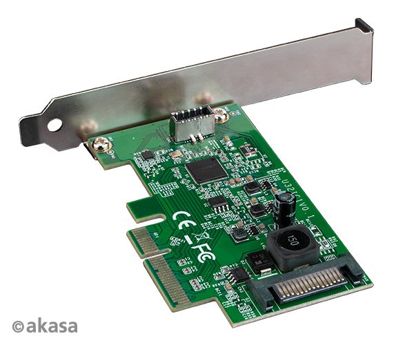 AKASA PCIe karta USB 3.2 Gen 2x2 interní konektor - obrázek č. 2
