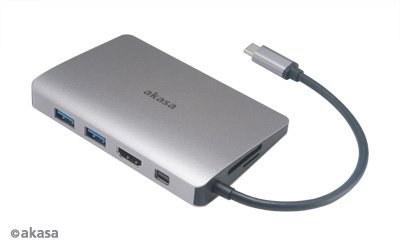 AKASA - externí USB hub - USB 3.1 typ C 9-in-1 - obrázek produktu