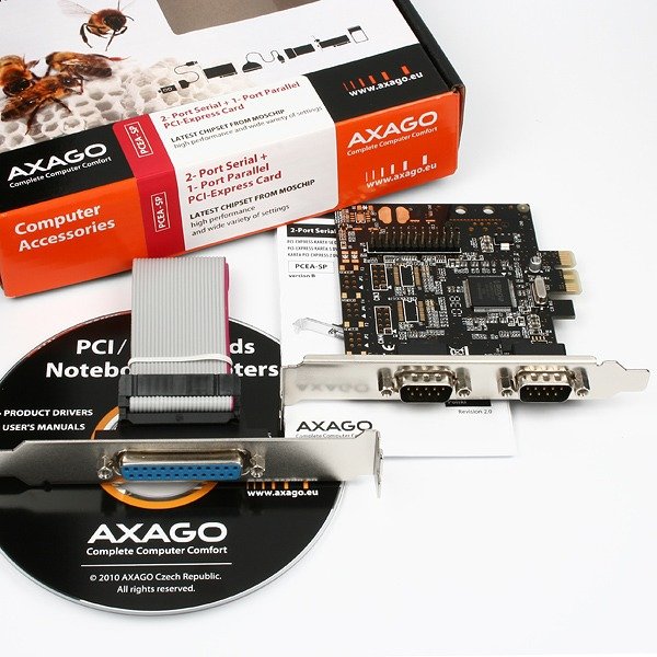 AXAGON PCEA-SP, PCIe adaptér - 2x sériový port (RS232) + 1x paralelní (LPT) - obrázek č. 3