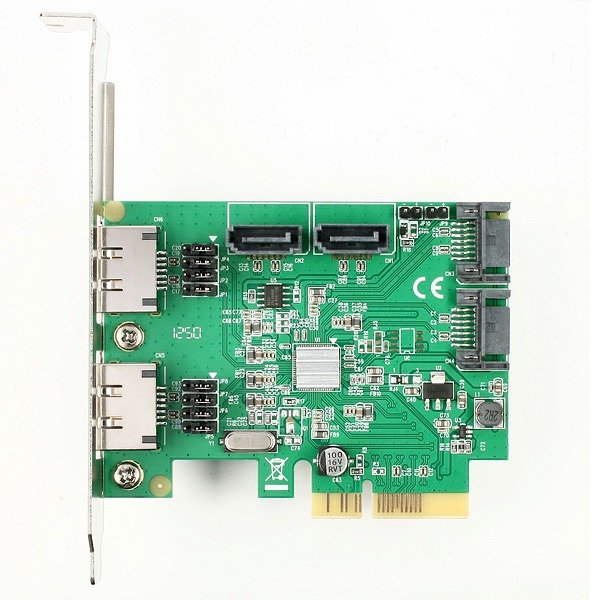 AXAGON PCES-SH4, PCIe 2-Lane řadič - 4x int./ 2x ext. SATA 6G HyperDuo - obrázek č. 2