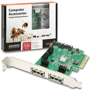 AXAGON PCES-SH4, PCIe 2-Lane řadič - 4x int./ 2x ext. SATA 6G HyperDuo - obrázek produktu