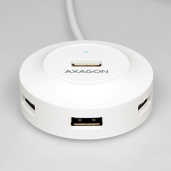 AXAGON 4x USB2.0 cable hub + micro USB OTG WHITE - obrázek č. 6