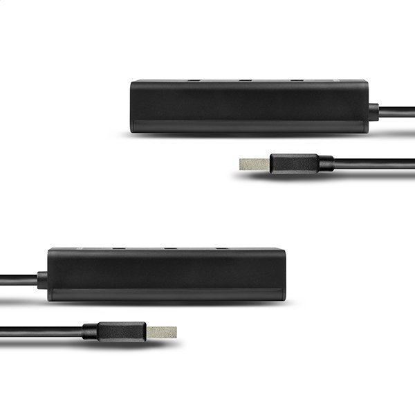 AXAGON HUE-S2BL, 4x USB 3.0 CHARGING hub, micro USB nap. konektor, kabel USB-A 1.2m - obrázek č. 8