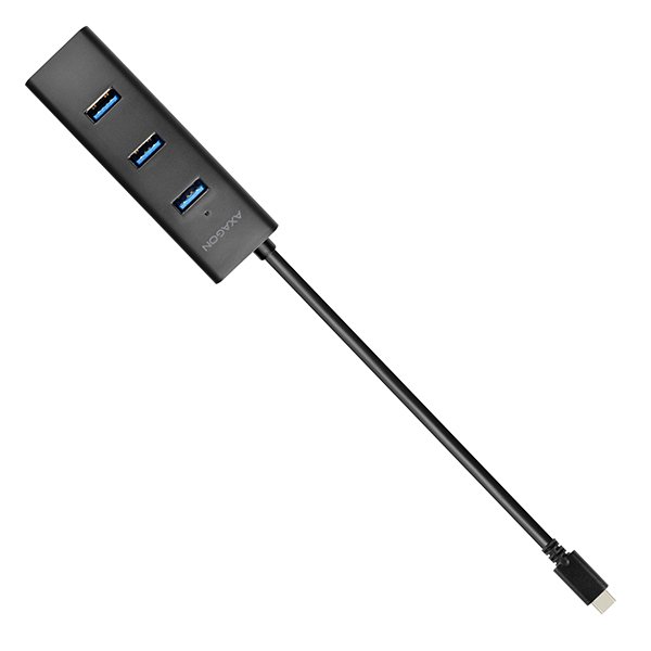AXAGON HUE-S2C, 4x USB 3.0 CHARGING hub, micro USB nap. konektor, kabel USB-C 40cm - obrázek č. 9