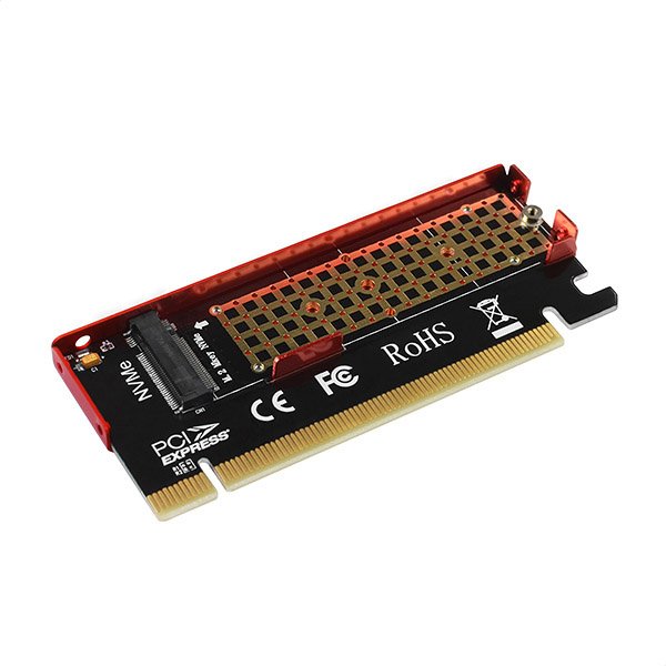 AXAGON PCEM2-S, PCIe x16 - M.2 NVMe M-key slot adaptér, kovový kryt pro pasivní chlazení - obrázek č. 7