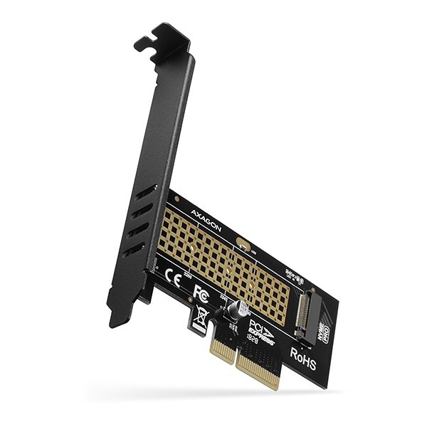 AXAGON PCEM2-N, PCIe x4 - M.2 NVMe M-key slot adaptér, vč. LP - obrázek č. 1