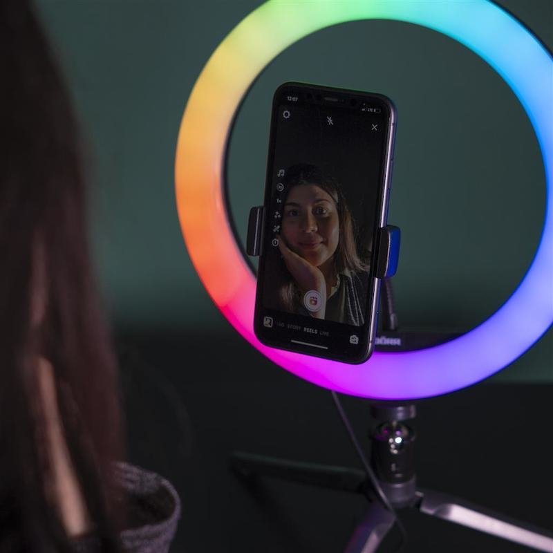 Doerr Vlogging Kit VL-26 LED RGB videosvětlo pro SmartPhone - obrázek č. 4