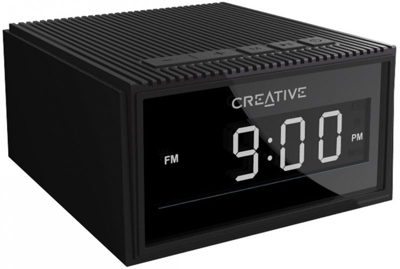 CREATIVE CHRONO Wireless speaker alarm clock,black - obrázek produktu