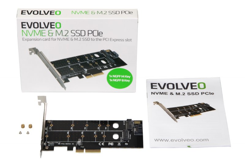 EVOLVEO NVME M.2 SSD PCIe, rozšiřující karta - obrázek č. 3