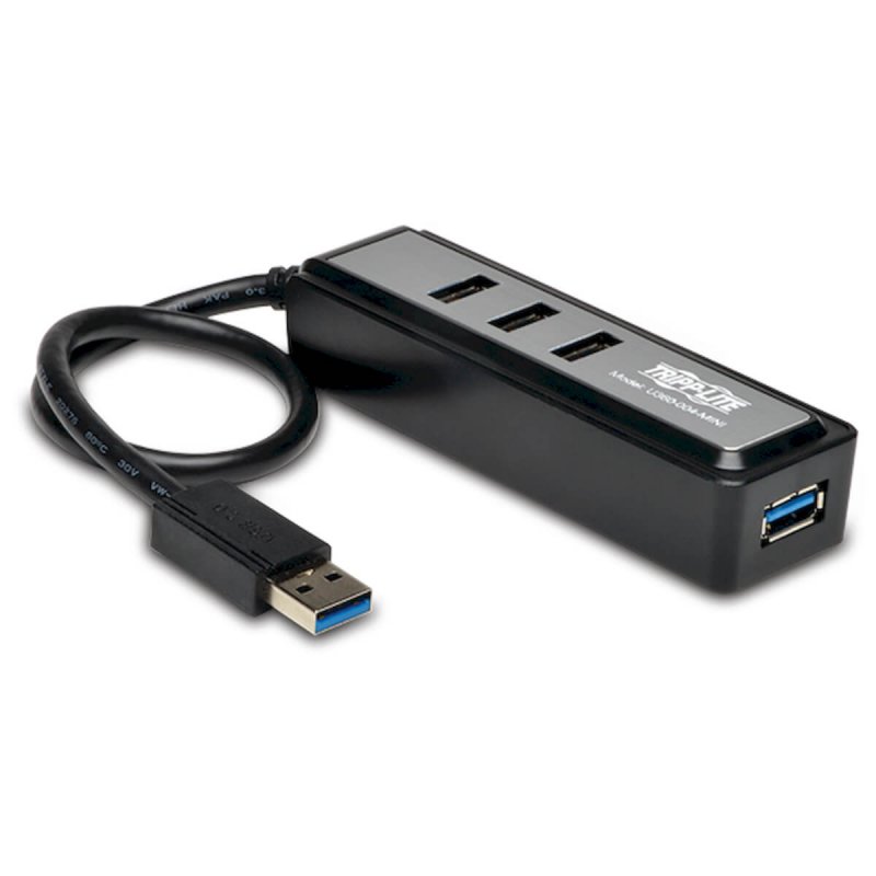 Tripplite Rozbočovač 4x USB 3.0 SuperSpeed, malý, přenosný - obrázek produktu
